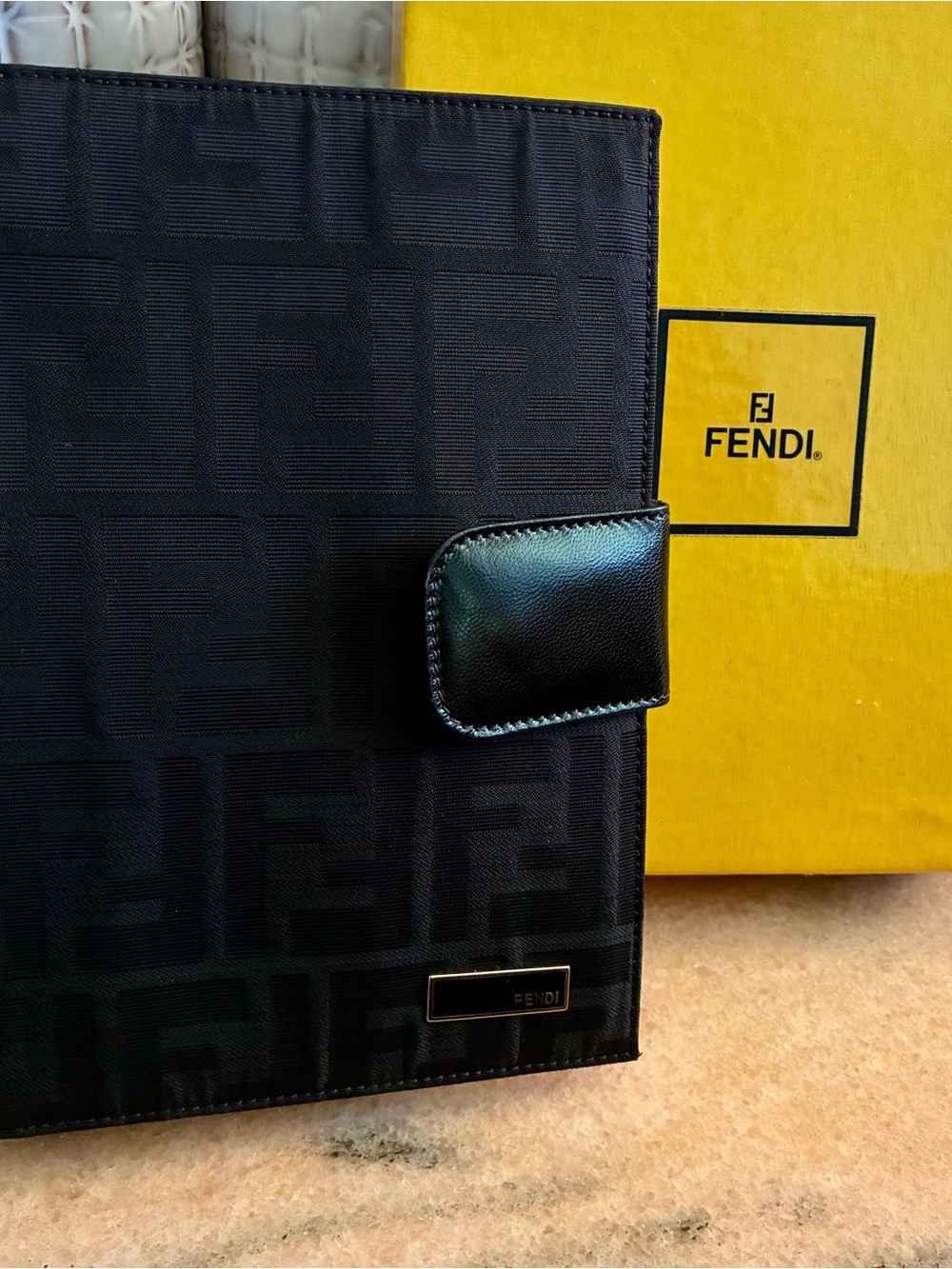 Fendi Black Planner Agenda Journal Cover